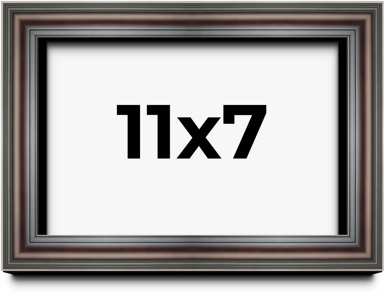 Photo Size Shadow Box 1.75" Deep Brown Frame - UV Acrylic, Backing, Hanging Hardware